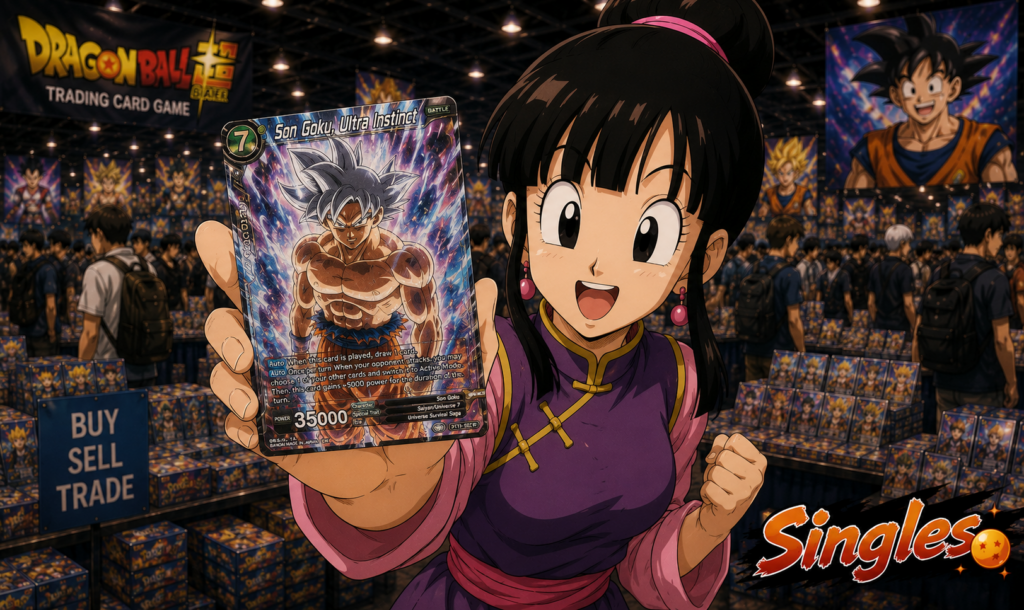 Chi Chi met Goku Ultra Instinct kaart
